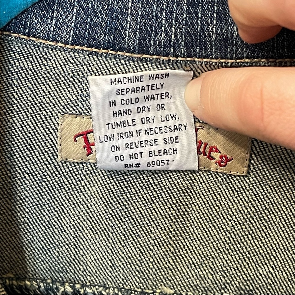Paris Blues Cropped Blue Denim Jacket - Picture 5 of 14
